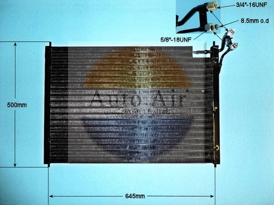Condenseur, climatisation AUTO AIR GLOUCESTER 16-2041