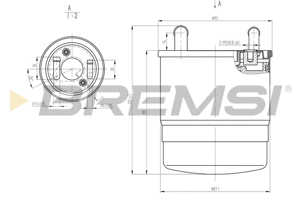 Filtre à carburant BREMSI FE0820