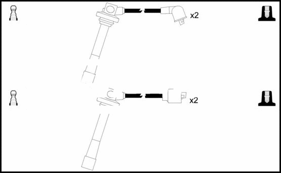 Kit de câbles d'allumage LEMARK HOES254