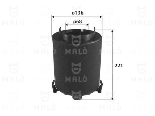 Filtre à air AKRON-MALÒ 1500373