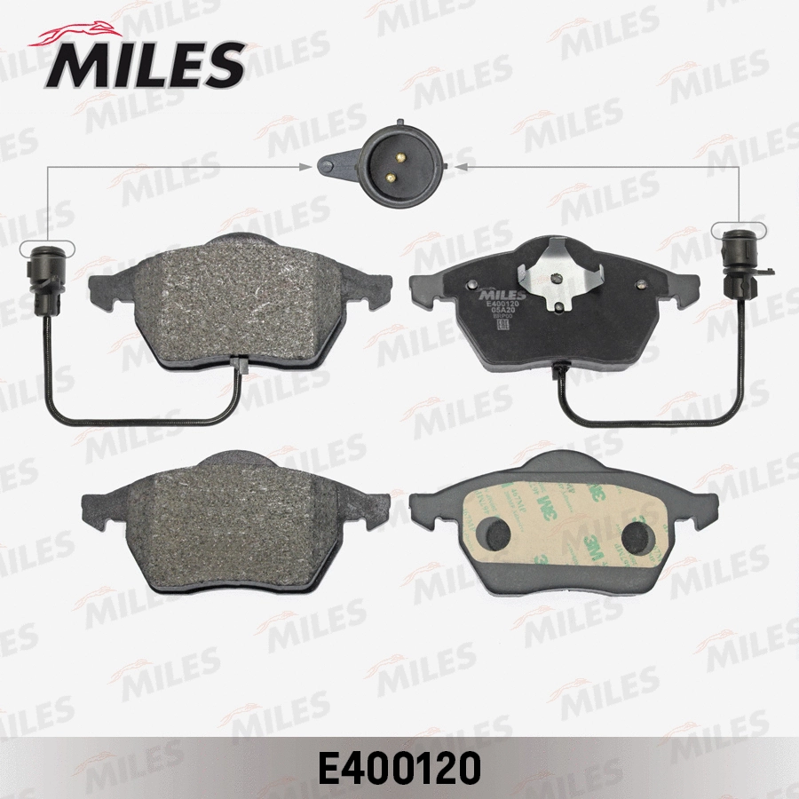 Kit de plaquettes de frein, frein à disque MILES E400120