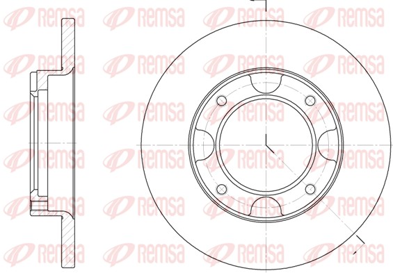 Disque de frein REMSA 6039.00