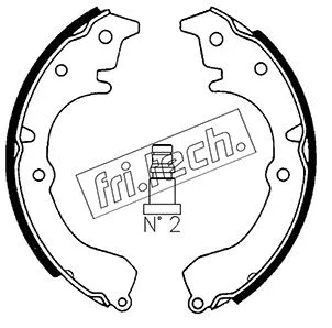 Jeu de mâchoires de frein fri.tech. 1115.292