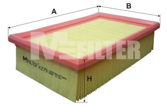 Filtre à air MFILTER K 279