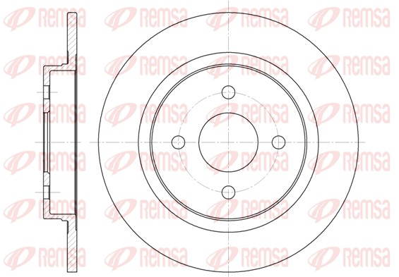 Disque de frein REMSA 6759.00
