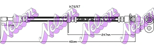 Flexible de frein KAWE H7697