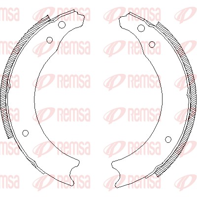 Mâchoire de frein REMSA 4002.00