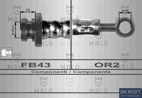 Flexible de frein AKRON-MALÒ 80073