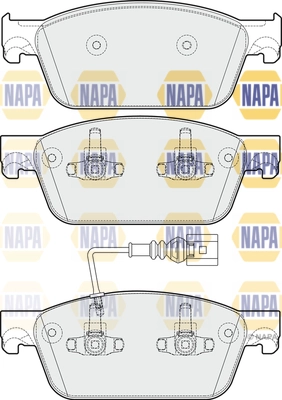 Kit de plaquettes de frein, frein à disque NAPA NBP1330