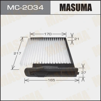 Filtre, air de l'habitacle MASUMA MC-2034