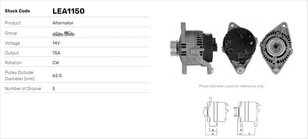 Alternateur LUSA LEA1150
