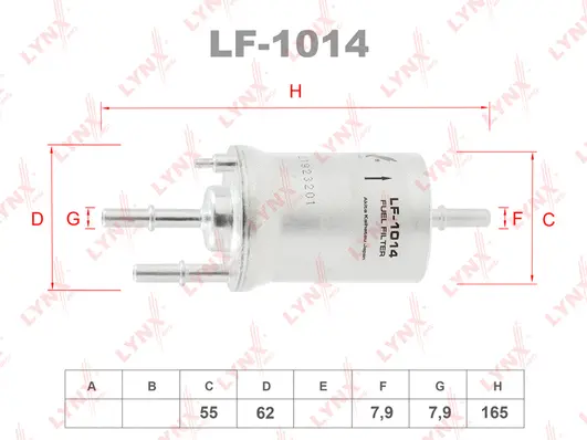 Filtre à carburant LYNXAUTO LF-1014