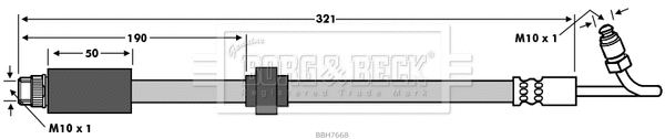 Flexible de frein BORG & BECK BBH7668