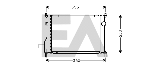 Radiateur, refroidissement du moteur EACLIMA 31R05032