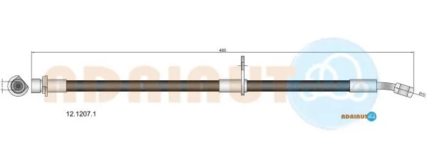Flexible de frein ADRIAUTO 12.1207.1