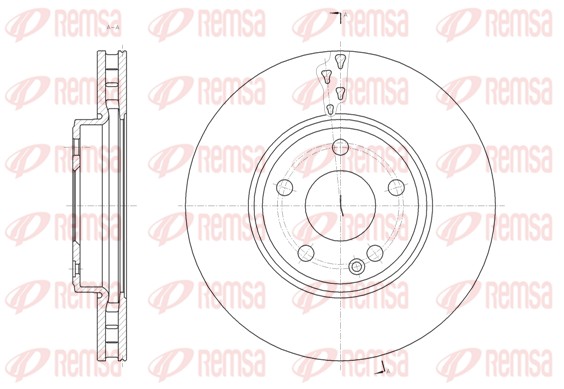 Disque de frein REMSA 61522.10