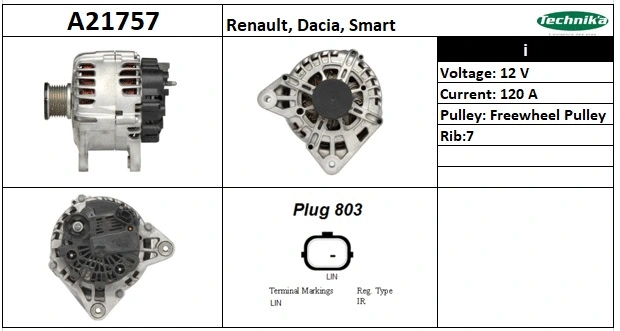 Alternateur Technika A21757