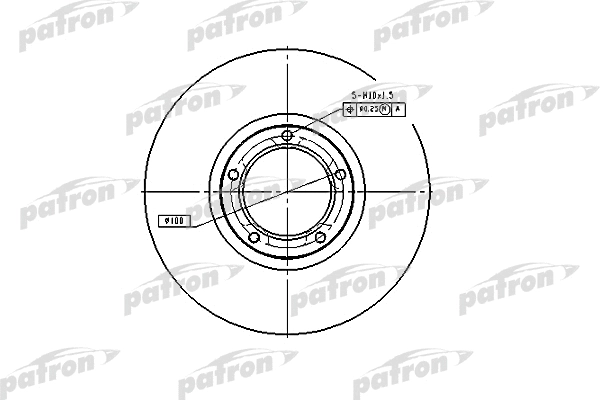 Disque de frein PATRON PBD1653