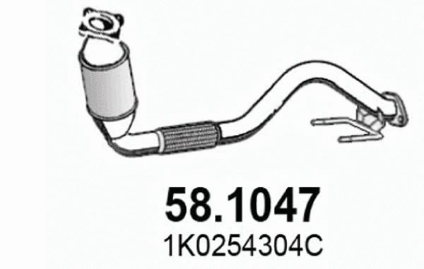 Tuyau d'échappement ASSO 58.1047