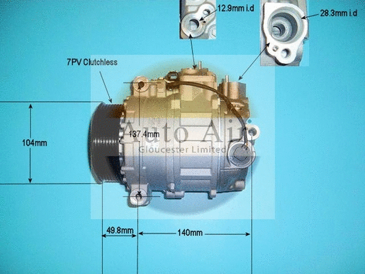 Compresseur, climatisation AUTO AIR GLOUCESTER 14-6204P