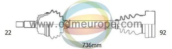 Arbre de transmission 4X4 ESTANFI EST-18-212160