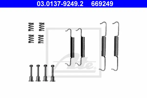 Kit d'accessoires, mâchoires de frein de stationnement ATE-APAC 03.0137-9249.2
