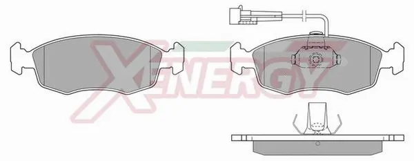 Kit de plaquettes de frein, frein à disque AP XENERGY X40240