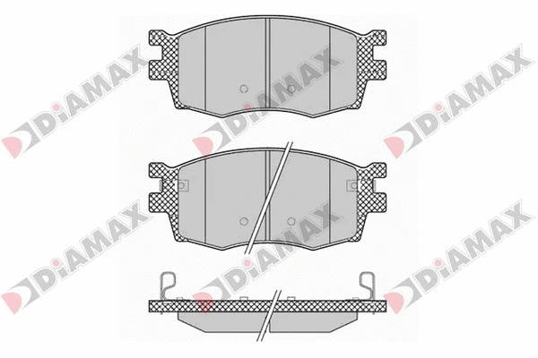 Kit de plaquettes de frein, frein à disque DIAMAX N09243