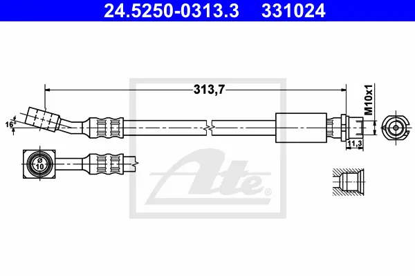 Flexible de frein ATE-APAC 24.5250-0313.3