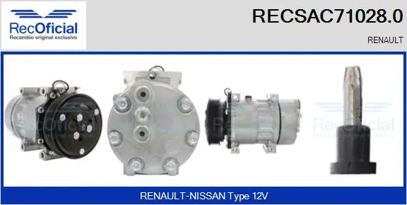 Compresseur, climatisation RECOFICIAL RECSAC71028.0