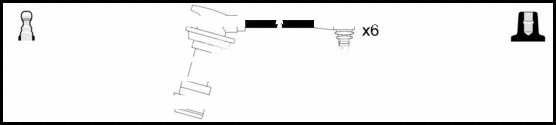 Kit de câbles d'allumage LEMARK HOES476