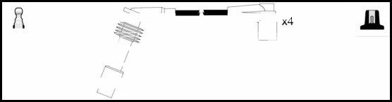 Kit de câbles d'allumage LEMARK HOES1348
