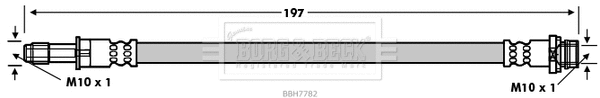 Flexible de frein BORG & BECK BBH7782