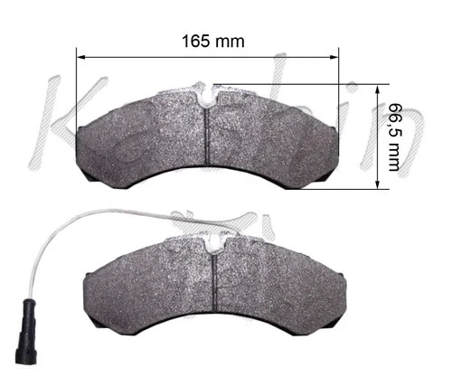 Kit de plaquettes de frein, frein à disque KAISHIN FK10189