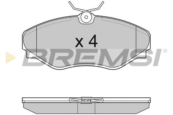 Kit de plaquettes de frein, frein à disque BREMSI BP3011