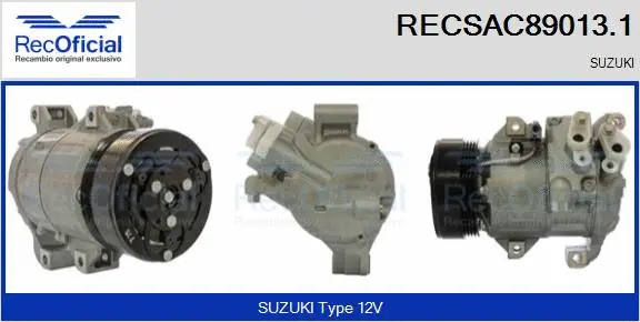 Compresseur, climatisation RECOFICIAL RECSAC89013.1
