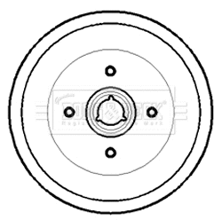 Tambour de frein BORG & BECK BBR7172