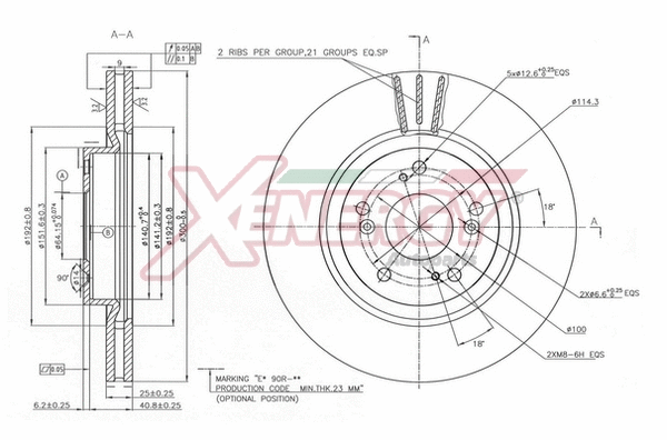 Disque de frein AP XENERGY X602885
