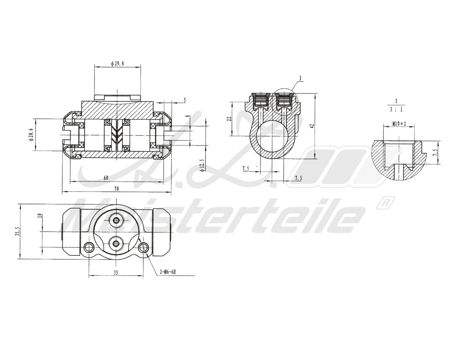 Cylindre de roue A.Z. Meisterteile AZMT-44-111-1144