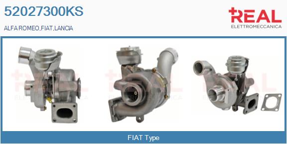 Turbocompresseur, suralimentation REAL 52027300KS