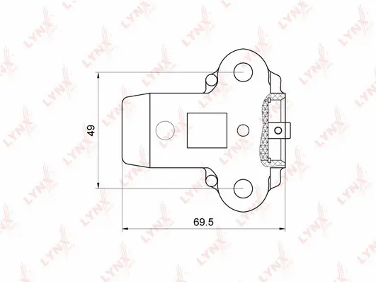 Amortisseur de vibrations, courroie crantée LYNXAUTO PT-1029
