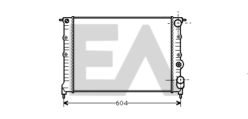Radiateur, refroidissement du moteur EACLIMA 31R60031