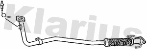 Tuyau d'échappement KLARIUS 301349