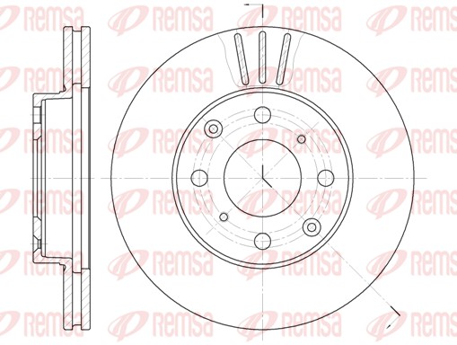 Disque de frein REMSA 6108.10