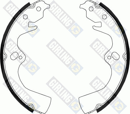 Jeu de mâchoires de frein GIRLING 5186829