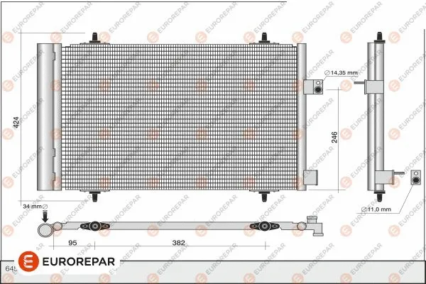 Condenseur, climatisation EUROREPAR 1626267480