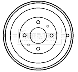 Tambour de frein BORG & BECK BBR7148