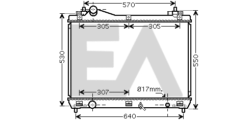 Radiateur, refroidissement du moteur EACLIMA 31R69049