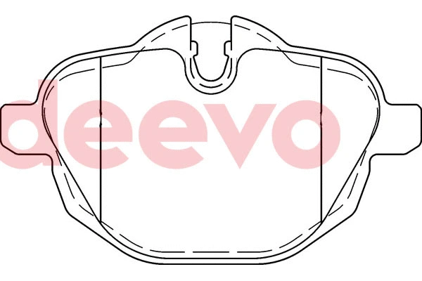 Kit de plaquettes de frein, frein à disque DEEVO BP81380