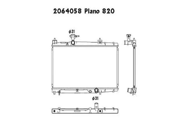 Radiateur, refroidissement du moteur ORDONEZ 2064058
